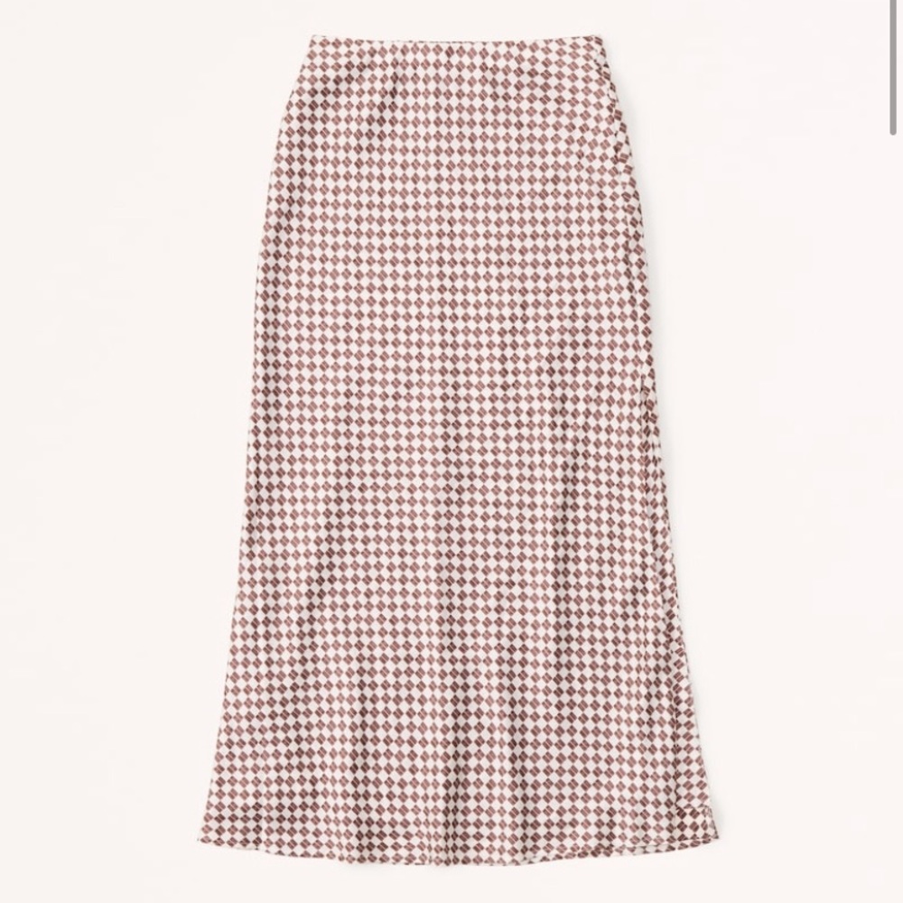 Satin midaxi skirt